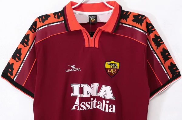 AS Rom Retrowelle Trikot - AS Rom Trikot Retrowelle | trikotfussballshop