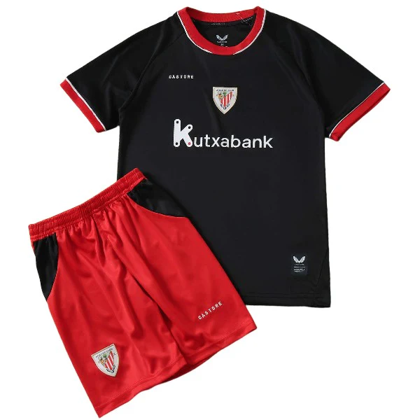 Athletic Bilbao Kinder Set 2026 2027 Schwarz - Athletic Bilbao Kinder Günstig | trikotfussballshop
