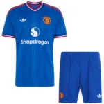Manchester United Kinder Set 2026 2027 Blau - Manchester United Kinder Günstig | trikotfussballshop