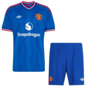 Manchester United Kinder Set 2026 2027 Blau - Manchester United Kinder Günstig | trikotfussballshop