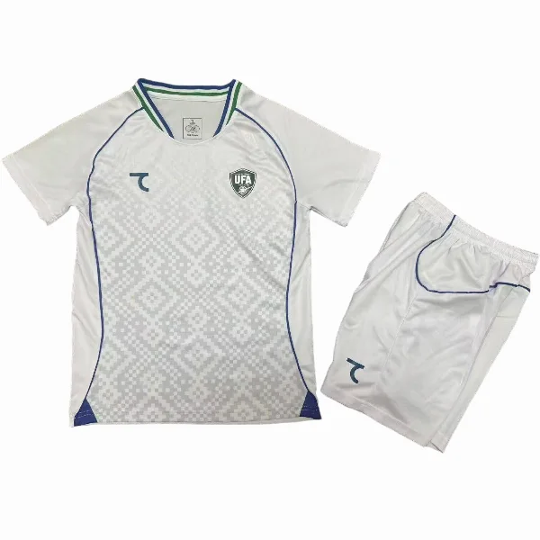 Usbekistan Kinder Set 2026 Weiß - Uzbekistán Kinder Günstig | trikotfussballshop