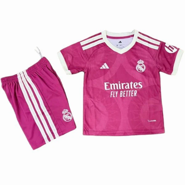 Real Madrid Kinder Set 2026 2027 Pink - Real Madrid Kinder Günstig | trikotfussballshop