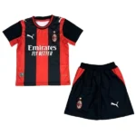 AC Mailand Kinder Set 2026 2027 Schwarz - AC Mailand Kinder Günstig | trikotfussballshop