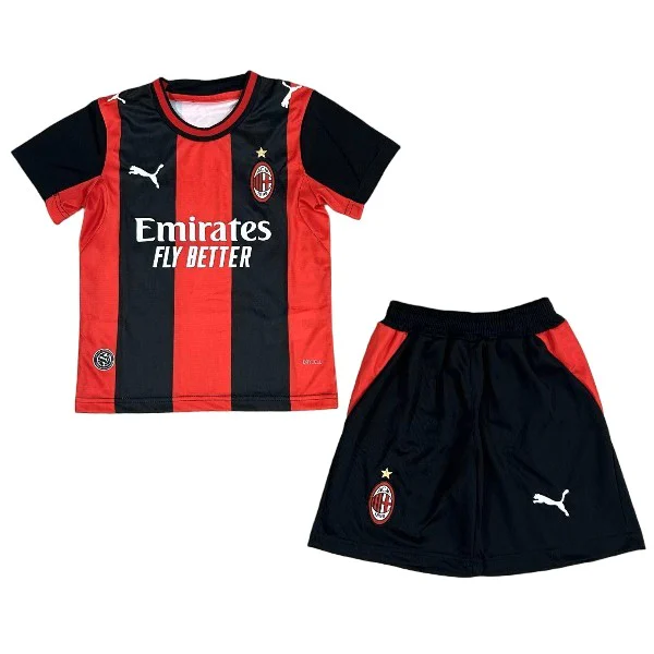 AC Mailand Kinder Set 2026 2027 Schwarz - AC Mailand Kinder Günstig | trikotfussballshop