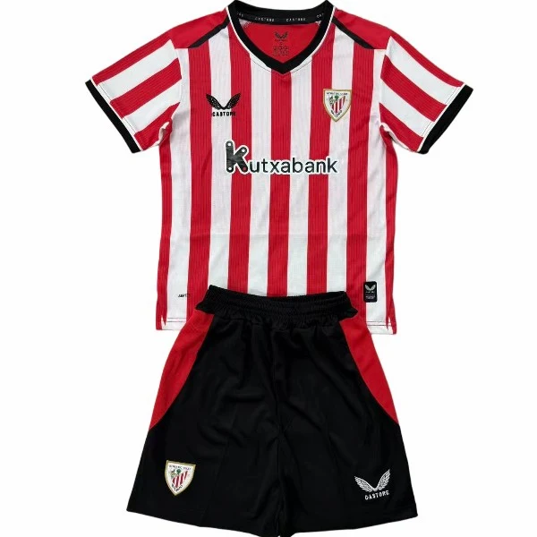 Athletic Bilbao Kinder Set 2026 2027 Weiß - Athletic Bilbao Kinder Günstig | trikotfussballshop