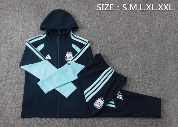 Argentinien Trainingsanzüge Sweatshirt 2026 Blau - Argentinien Trainingsanzüge Günstig | trikotfussballshop