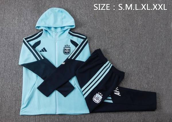 Argentinien Trainingsanzüge Sweatshirt 2026 Blau - Argentinien Trainingsanzüge Günstig | trikotfussballshop