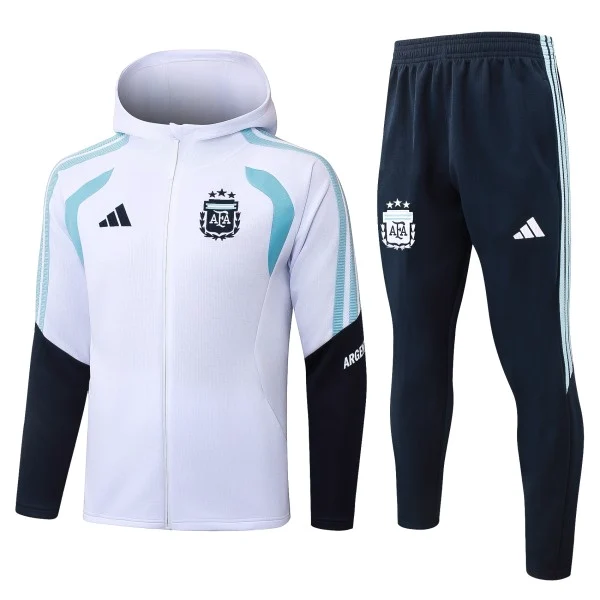 Argentinien Trainingsanzüge Sweatshirt 2026 Weiß - Argentinien Trainingsanzüge Günstig | trikotfussballshop
