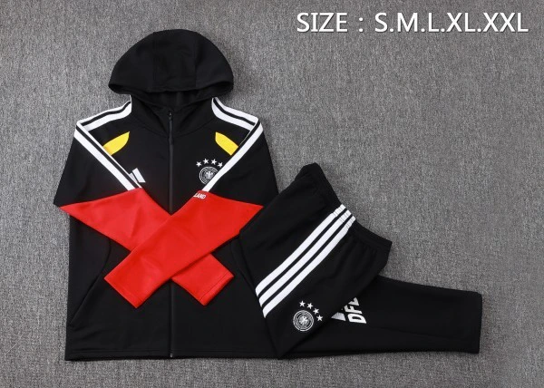 Deutschland Trainingsanzüge Sweatshirt 2026 Schwarz - Deutschland Trainingsanzüge Günstig | trikotfussballshop