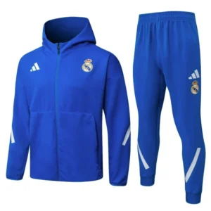 Real Madrid Trainingsanzüge Sweatshirt 2025 2026 Blau - Real Madrid Trainingsanzüge Günstig | trikotfussballshop
