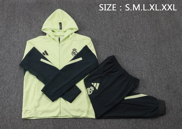 Real Madrid Trainingsanzüge Sweatshirt 2025 2026 Grün - Real Madrid Trainingsanzüge Günstig | trikotfussballshop