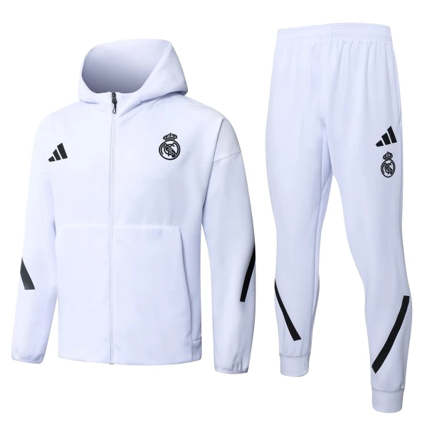 Real Madrid Trainingsanzüge Sweatshirt 2025 2026 Weiß - Real Madrid Trainingsanzüge Günstig | trikotfussballshop