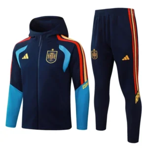 Spanien Trainingsanzüge Sweatshirt 2026 Blau - Spanien Trainingsanzüge Günstig | trikotfussballshop