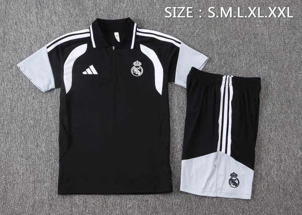 Real Madrid Polo 2026 2027 Schwarz - Real Madrid Günstig | trikotfussballshop