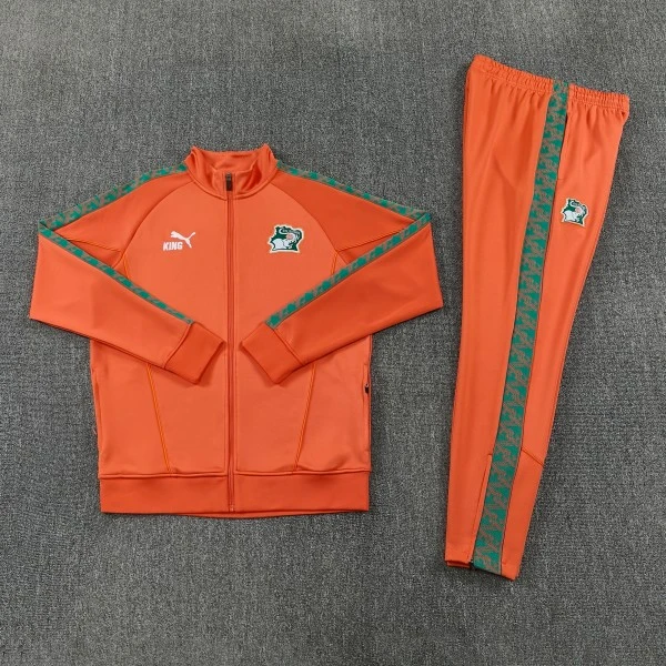 Elfenbeinküste Trainingsanzüge Jacke 2026 Orange - Jacke Elfenbeinküste Trainingsanzüge | trikotfussballshop
