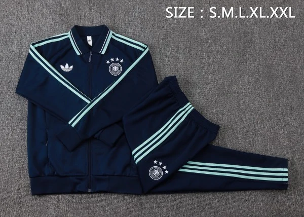 Deutschland Kinder Jacke 2026 Blau - Jacke Deutschland Kinder | trikotfussballshop