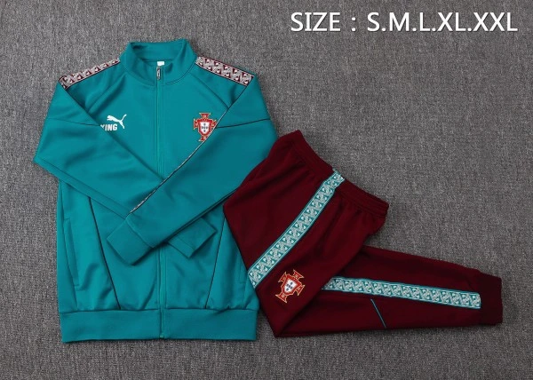 Portugal Trainingsanzüge Jacke 2026 Grün - Jacke Portugal Trainingsanzüge | trikotfussballshop