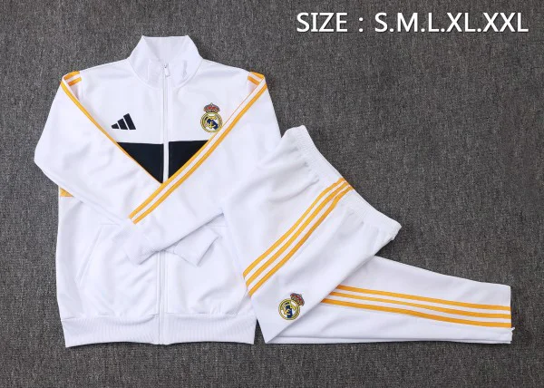 Real Madrid Trainingsanzüge Jacke 2026 2027 Weiß - Jacke Real Madrid Trainingsanzüge | trikotfussballshop