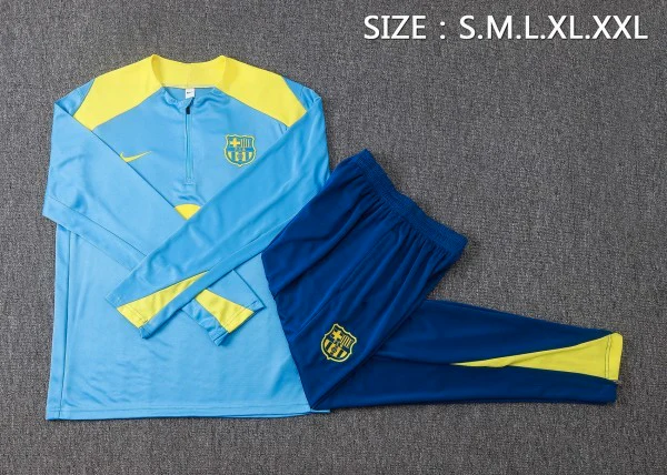 FC Barcelona Trainingsanzüge Sweatshirt 2025 2026 Blau - FC Barcelona Trainingsanzüge Günstig | trikotfussballshop