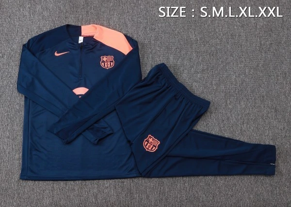 FC Barcelona Trainingsanzüge Sweatshirt 2025 2026 Blau - FC Barcelona Trainingsanzüge Günstig | trikotfussballshop