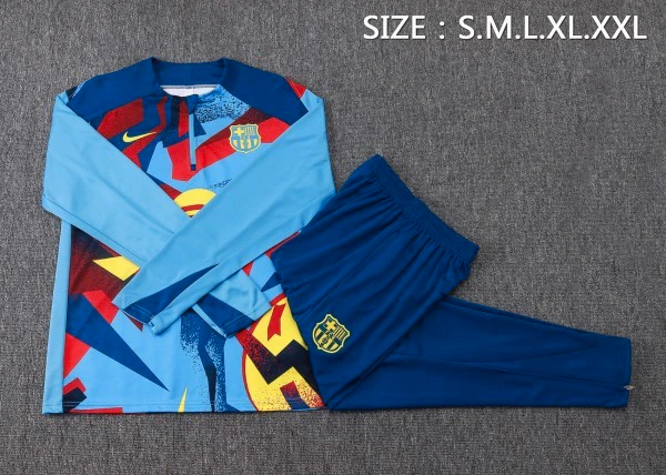 FC Barcelona Trainingsanzüge Sweatshirt 2025 2026 Blau - FC Barcelona Trainingsanzüge Günstig | trikotfussballshop