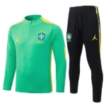 Brasilien Trainingsanzüge Sweatshirt 2026 Grün - Brasilien Trainingsanzüge Günstig | trikotfussballshop