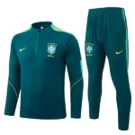 Brasilien Trainingsanzüge Sweatshirt 2026 Grün - Brasilien Trainingsanzüge Günstig | trikotfussballshop