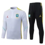 Brasilien Trainingsanzüge Sweatshirt 2026 Weiß - Brasilien Trainingsanzüge Günstig | trikotfussballshop