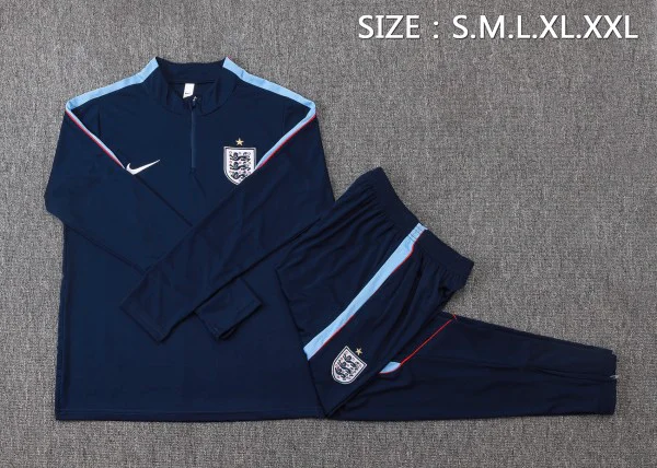 England Trainingsanzüge Sweatshirt 2026 Blau - England Trainingsanzüge Günstig | trikotfussballshop