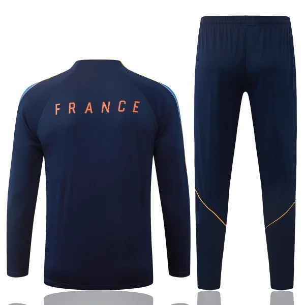 Frankreich Trainingsanzüge Sweatshirt 2026 Blau - Frankreich Trainingsanzüge Günstig | trikotfussballshop