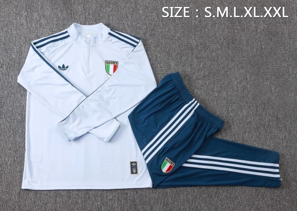 Italien Trainingsanzüge Sweatshirt 2026 Blau - Italien Trainingsanzüge Günstig | trikotfussballshop