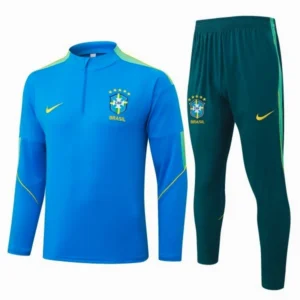 Brasilien Kinder Sweatshirt 2026 Blau - Brasilien Kinder Günstig | trikotfussballshop