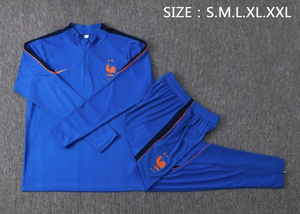 Frankreich Kinder Sweatshirt 2026 Blau - Frankreich Kinder Günstig | trikotfussballshop