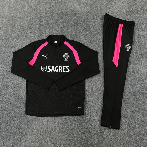 Portugal Kinder Sweatshirt 2026 Schwarz - Portugal Kinder Günstig | trikotfussballshop