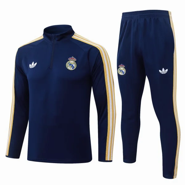 Real Madrid Trainingsanzüge Sweatshirt 2026 2027 Blau - Real Madrid Trainingsanzüge Günstig | trikotfussballshop
