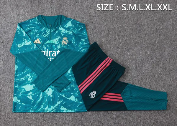 Real Madrid Trainingsanzüge Sweatshirt 2026 2027 Grün - Real Madrid Trainingsanzüge Günstig | trikotfussballshop