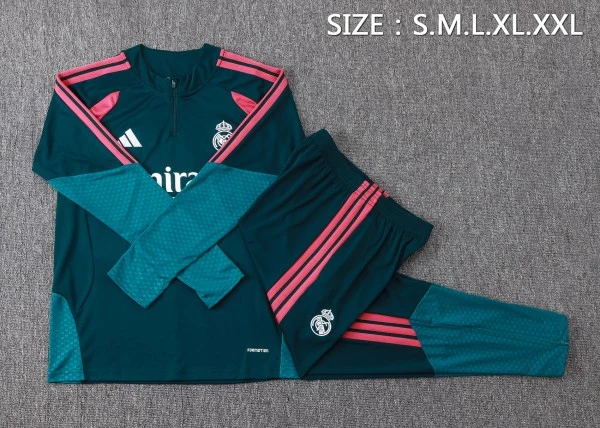 Real Madrid Trainingsanzüge Sweatshirt 2026 2027 Grün - Real Madrid Trainingsanzüge Günstig | trikotfussballshop