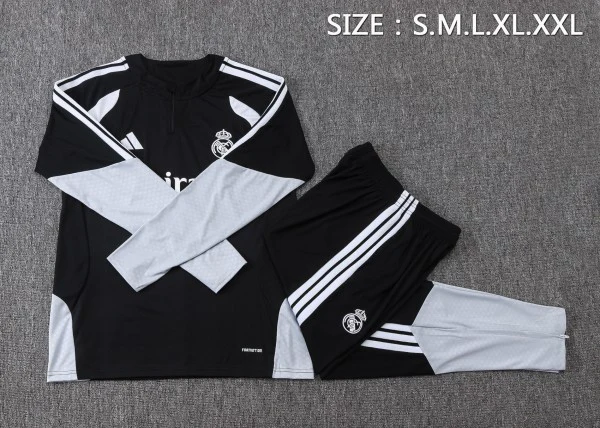 Real Madrid Trainingsanzüge Sweatshirt 2026 2027 Schwarz - Real Madrid Trainingsanzüge Günstig | trikotfussballshop