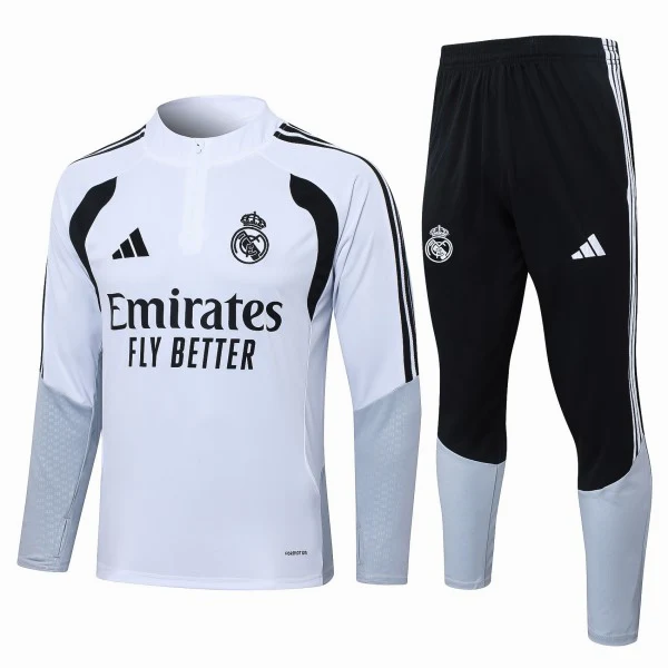 Real Madrid Trainingsanzüge Sweatshirt 2026 2027 Weiß - Real Madrid Trainingsanzüge Günstig | trikotfussballshop