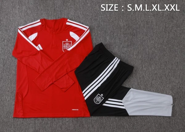 Spanien Trainingsanzüge Sweatshirt 2026 Schwarz - Spanien Trainingsanzüge Günstig | trikotfussballshop
