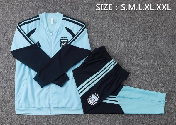 Argentinien Trainingsanzüge Set 2026 Blau - Argentinien Trainingsanzüge Günstig | trikotfussballshop