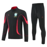 Brasilien Trainingsanzüge Set 2026 Schwarz - Brasilien Trainingsanzüge Günstig | trikotfussballshop