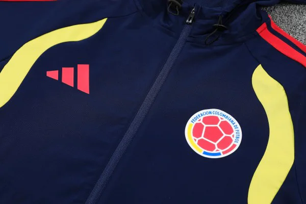 Kolumbien Trainingsanzüge Set 2026 Blau - Kolumbien Trainingsanzüge Günstig | trikotfussballshop