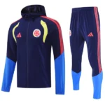 Kolumbien Trainingsanzüge Set 2026 Blau - Kolumbien Trainingsanzüge Günstig | trikotfussballshop