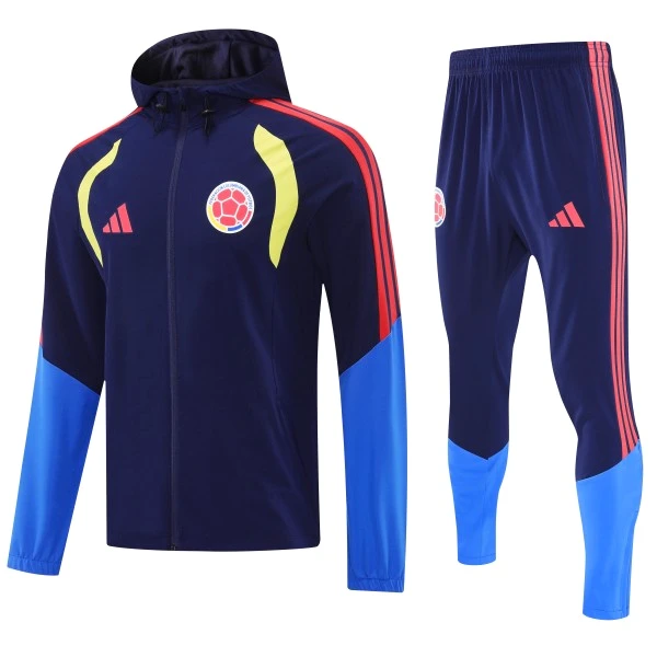 Kolumbien Trainingsanzüge Set 2026 Blau - Kolumbien Trainingsanzüge Günstig | trikotfussballshop