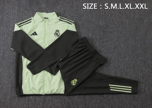 Real Madrid Trainingsanzüge Set 2025 2026 Grün - Real Madrid Trainingsanzüge Günstig | trikotfussballshop