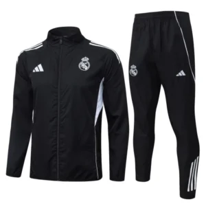 Real Madrid Trainingsanzüge Set 2025 2026 Schwarz - Real Madrid Trainingsanzüge Günstig | trikotfussballshop