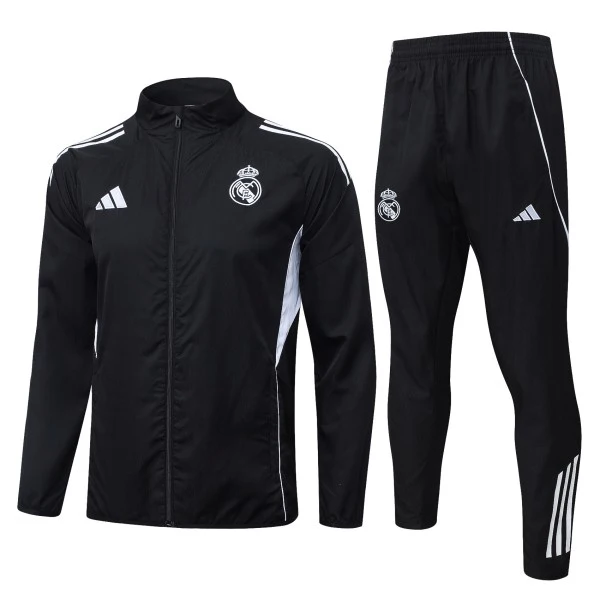 Real Madrid Trainingsanzüge Set 2025 2026 Schwarz - Real Madrid Trainingsanzüge Günstig | trikotfussballshop