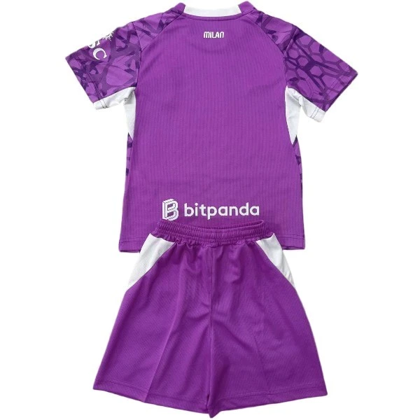 AC Mailand Kinder Set 2026 2027 Lila - AC Mailand Kinder Günstig | trikotfussballshop