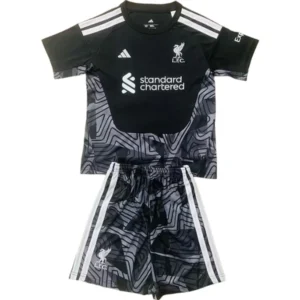 FC Liverpool Kinder Set 2026 2027 Schwarz - FC Liverpool Kinder Günstig | trikotfussballshop